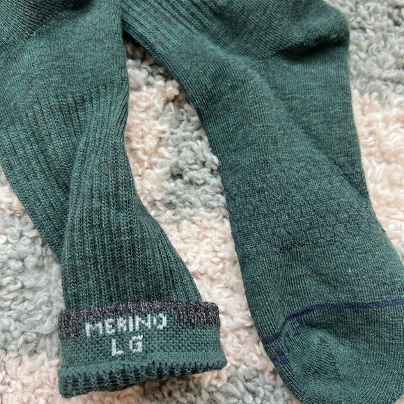Bombas Dark Green Merino Wool Socks - Picture 2 of 2